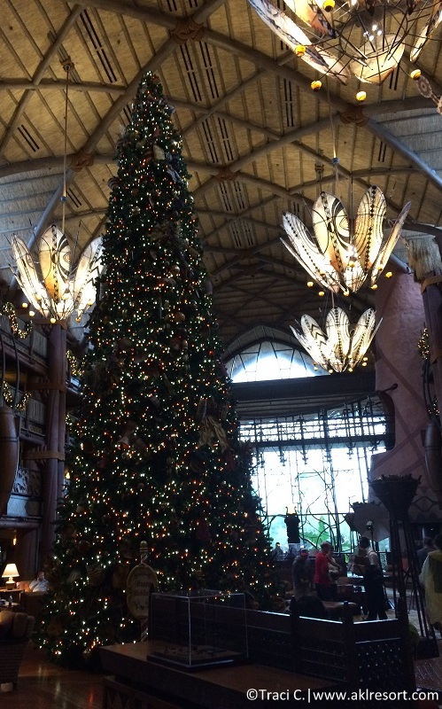 2015 Christmas tree at Animal Kingdom Lodge