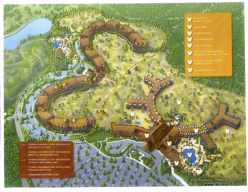 AKL and Kidani Village Map--Artist Rendering