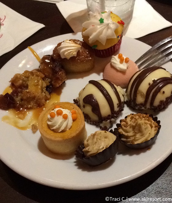 One of everything from dessert buffet